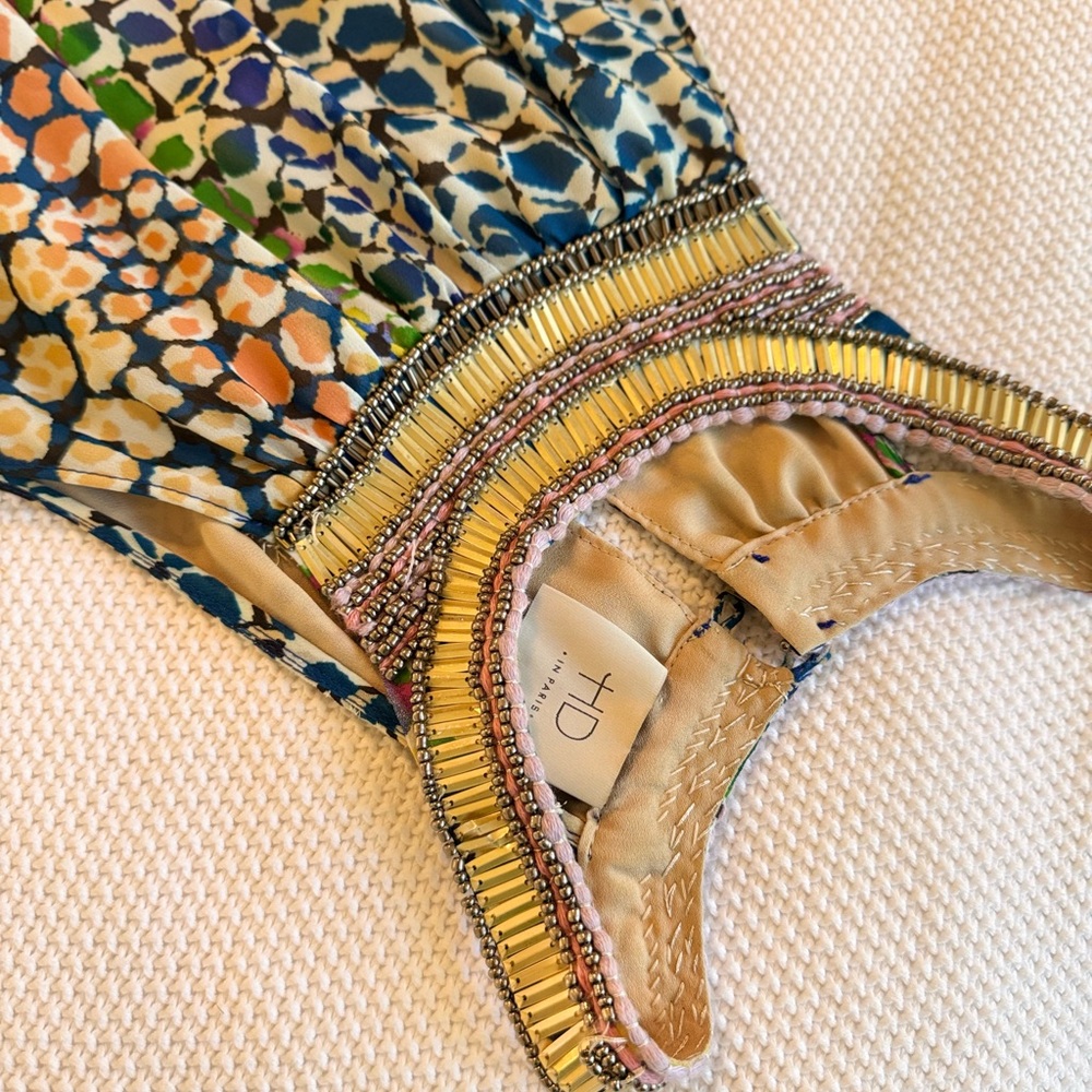 HD IN PARIS Anthropologie Mayacamas Multicolor Beaded Maxi Dress - Picture 6 of 16